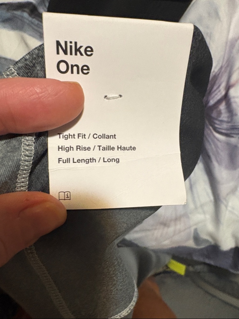 NWT Nike Gray Tie-Dye Leggings - Picture 5 of 6